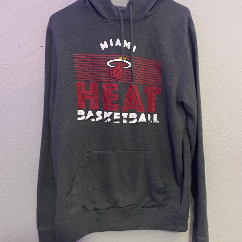 Gray Miami Heat hoodie